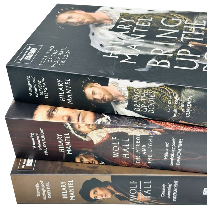 Wolf Hall Trilogy 3 Books Collection Set By Hilary Mantel (The Mirror and the Light, Wolf Hall, Bring Up the Bodies)