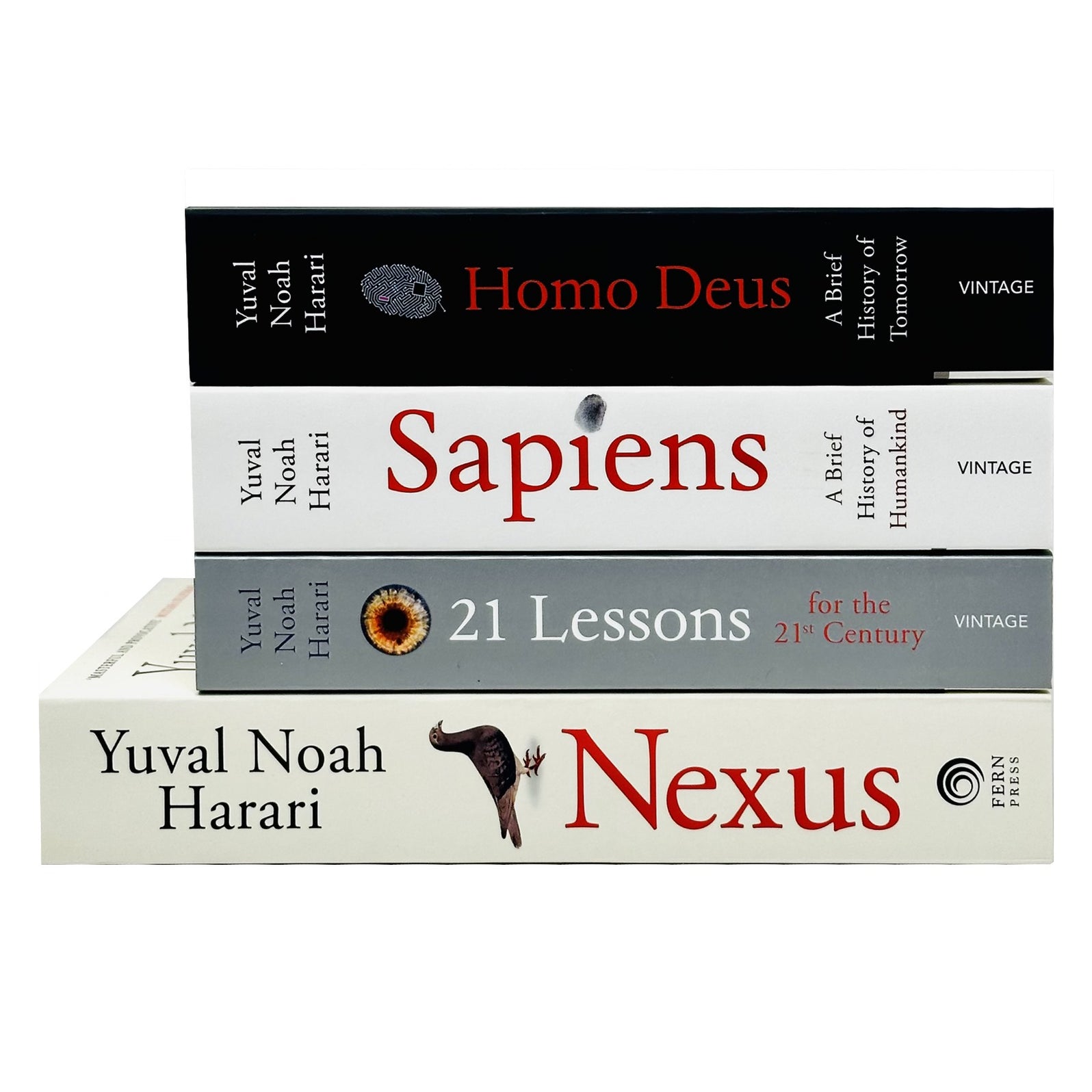 Yuval Noah Harari Collection 4 Books Set Homo Deus Sapiens A Brief