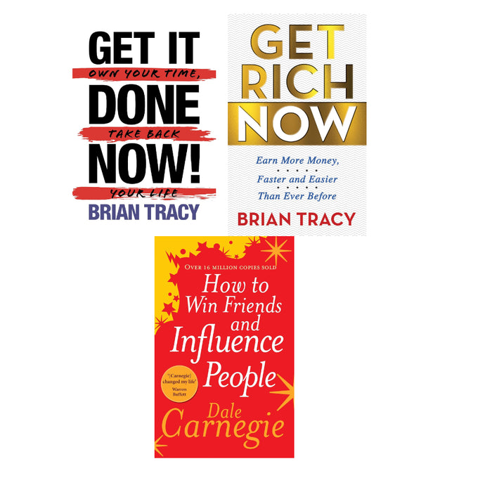 Get Rich Now, Get It Done Now!  ,How to Win Friends and Influence People: xxiv  3 Books Set