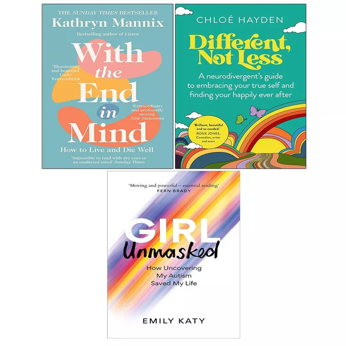 With the End in Mind, Different Not Less, Girl Unmasked Emily Katy (HB) 3 Books Set
