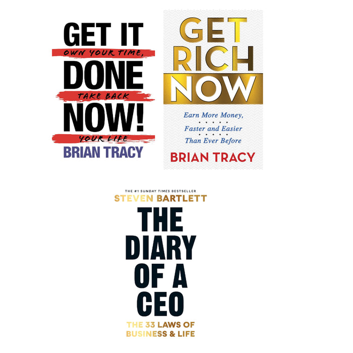 Get Rich Now, Get It Done Now! , The Diary of a CEO  3 Books Set