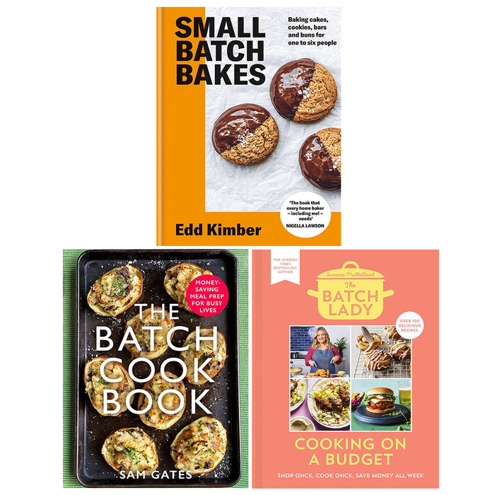 Small Batch Bakes (HB), Batch Cook,Batch Lady Cooking on Budget (HB) 3 Books Set