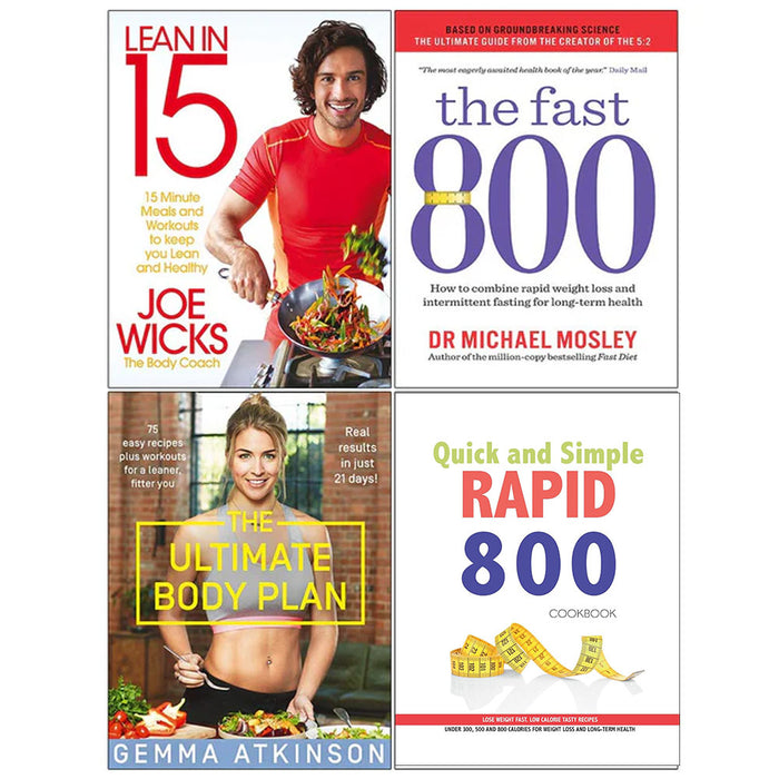 Lean in 15 the Shift Plan, Fast 800, Ultimate Body Plan, Quick and Simple RAPID 800 Cookbook4 Books Collection Set