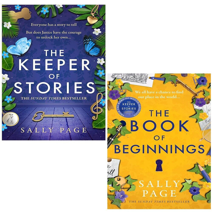 Sally Page Collection 2 Books Set Keeper of Stories, Book of Beginnings - The Book Bundle