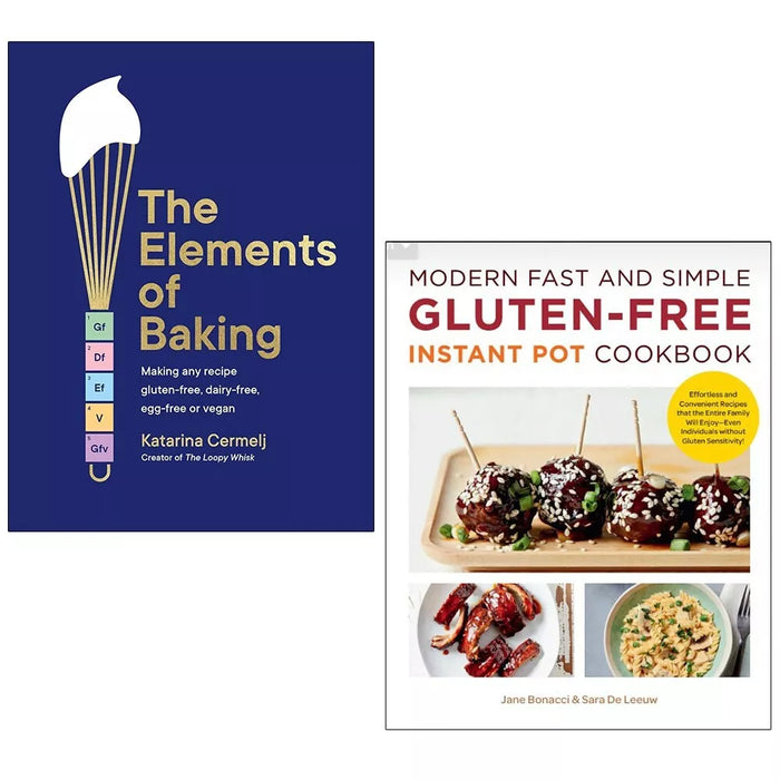 Elements of Baking (HB), Modern Fast Simple Gluten-Free Instant Pot 2 Books Set