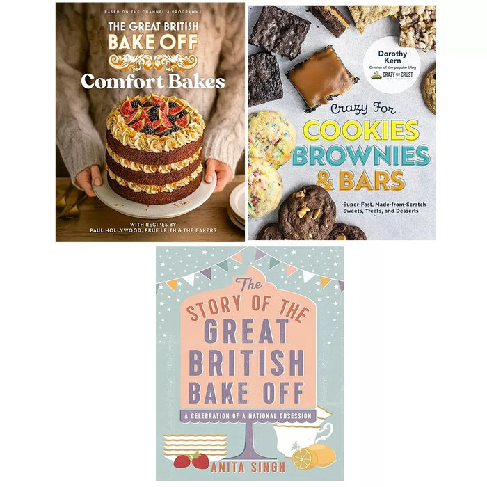 Great British Bake Off,Story of Great British Bake, Crazy for Cookies 3 Books Set