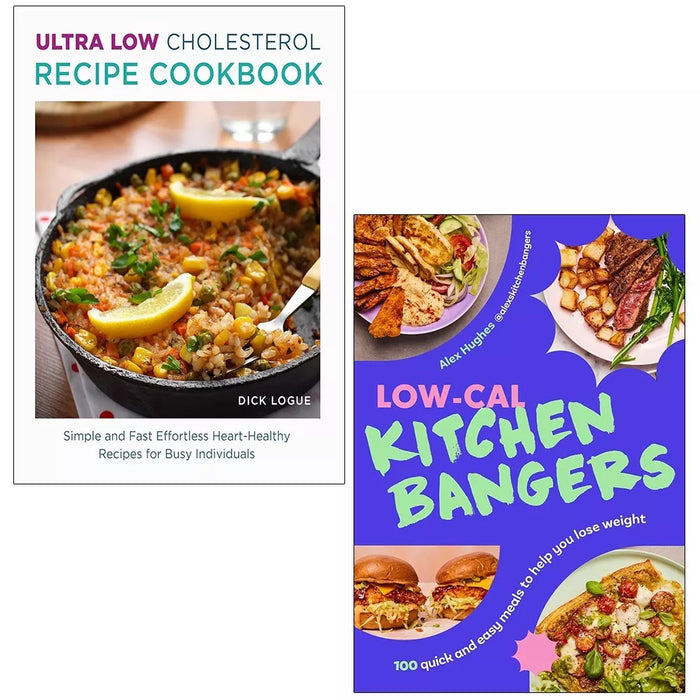 Low-Cal Kitchen Bangers (HB), Ultra Low Cholesterol Recipe Cookbook 2 Books Set