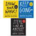 Austin Kleon Collection 3 Books Set Keep Going, Steal Like An Artist, Show Your - The Book Bundle