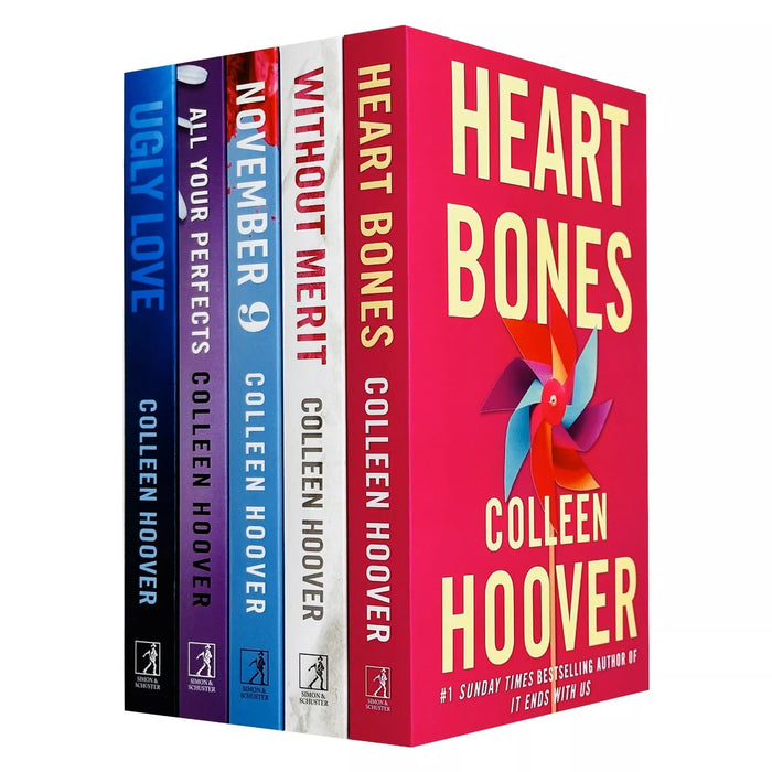 Colleen Hoover Collection 5 Books Set (Heart Bones, November 9, Without Merit, Ugly Love, Confess)