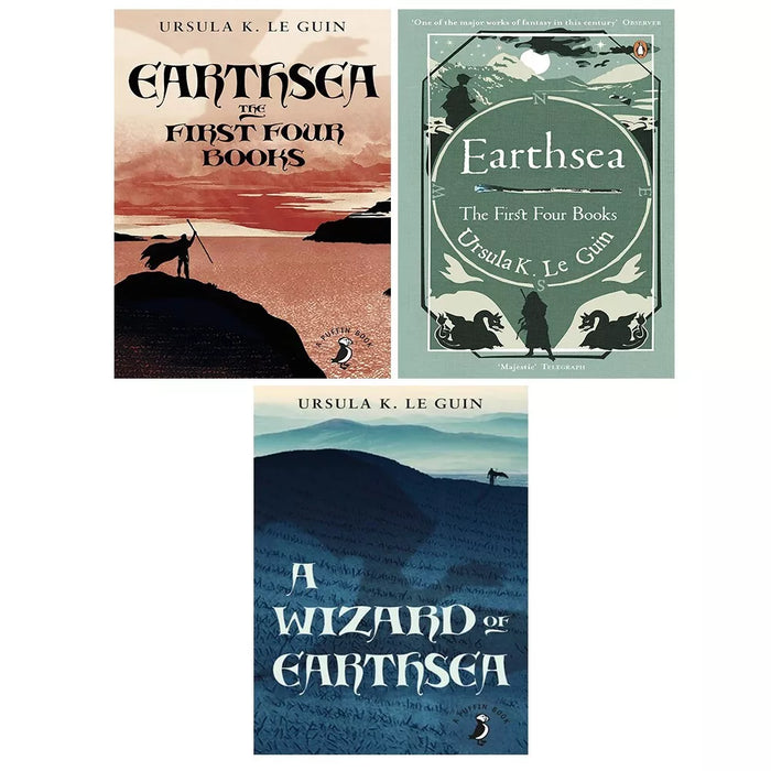 Earthsea The First Four Books 3 Books Collection Set by Ursula Le Guin Wizard