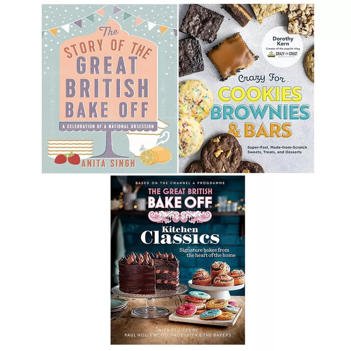 Great British Bake Off,Story of Great British Bake, Crazy for Cookies 3 Books Set