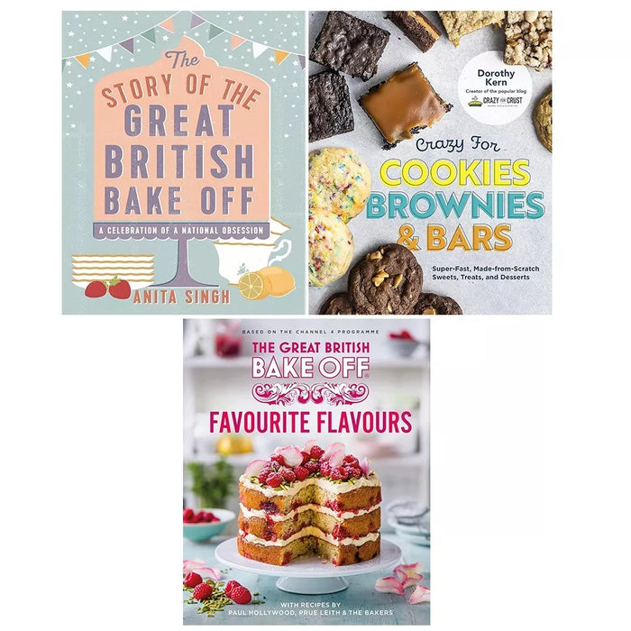 Great British Bake Off,Story of Great British Bake, Crazy for Cookies 3 Books Set