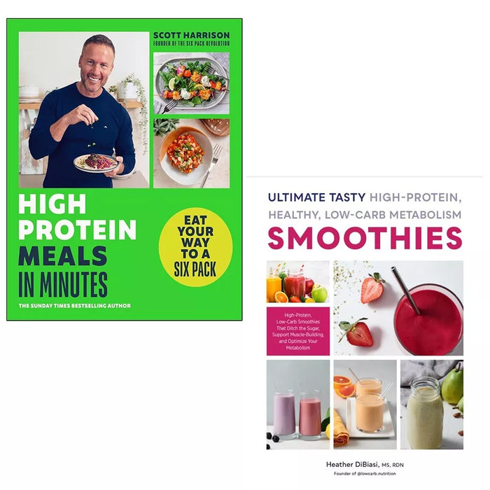 High-Protein Meals in Minutes, Ultimate Tasty High Protein Healthy 2 Books Set