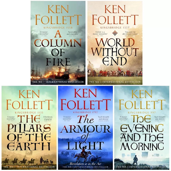 The Kingsbridge Novels 5 Books Collection Set By Ken Follett (The Pillars of the)