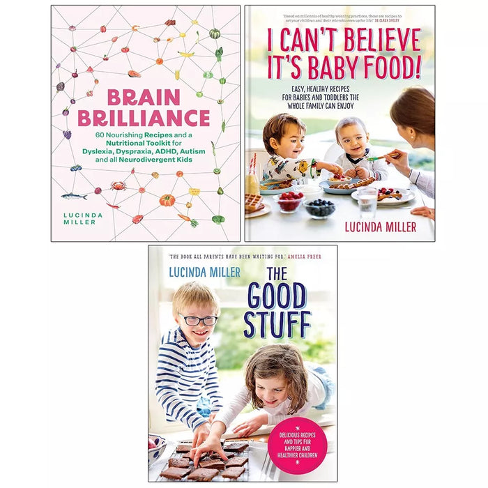 Lucinda Miller Collection 3 Books Set Brain Brilliance,Good Stuff,I Cant Believe