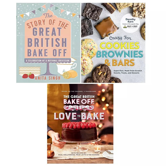 Great British Bake Off,Story of Great British Bake, Crazy for Cookies 3 Books Set