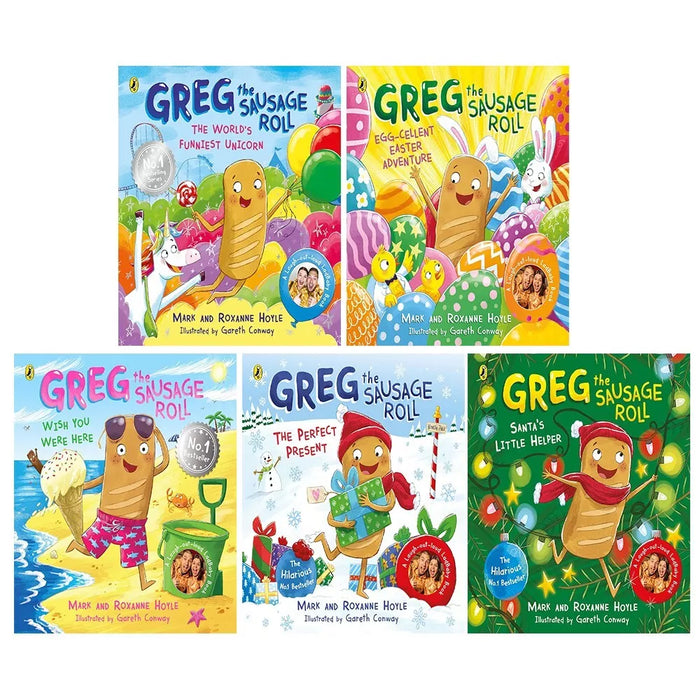 Greg the Sausage Roll 5 Books Collection Set by Mark Hoyle Egg-cellent Easter