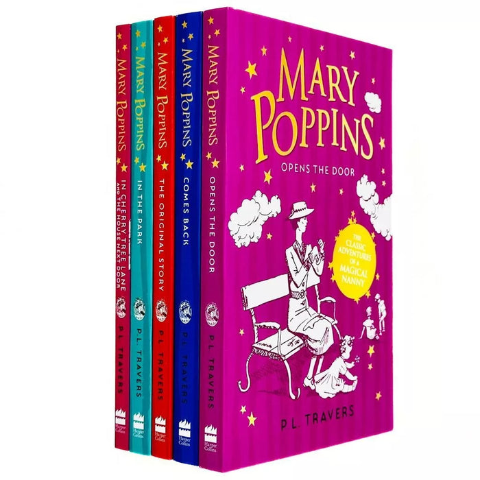 Mary Poppins Complete 5 Books Collection Set by P. L. Travers (Collins Modern Classics) - The Book Bundle