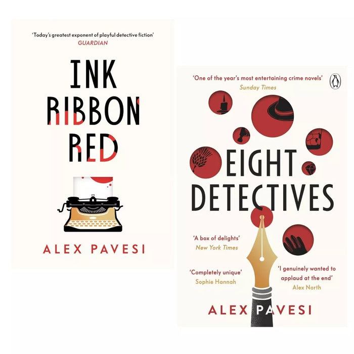 Alex Pavesi 2 Books Collection Set (Ink Ribbon Red,Eight Detectives)