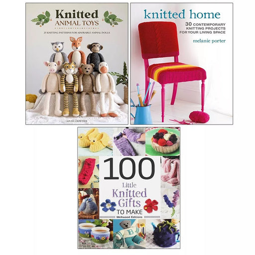 Knitted Animal Toys, 100 Little Knitted Gifts, Knitted Home Melanie 3 Books Set - The Book Bundle