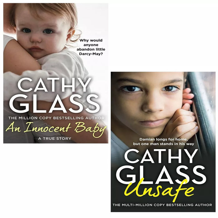 Cathy Glass Collection 2 Books Set An Innocent Baby,Unsafe Damian longs for home - The Book Bundle