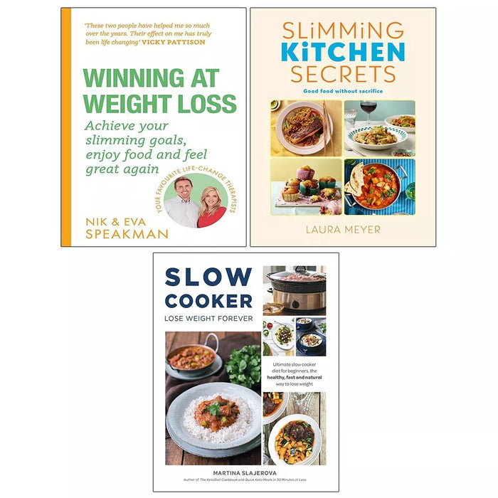 Slimming Kitchen,Cooker Lose Weight Forever, Winning at Weight Loss 3 Books Set