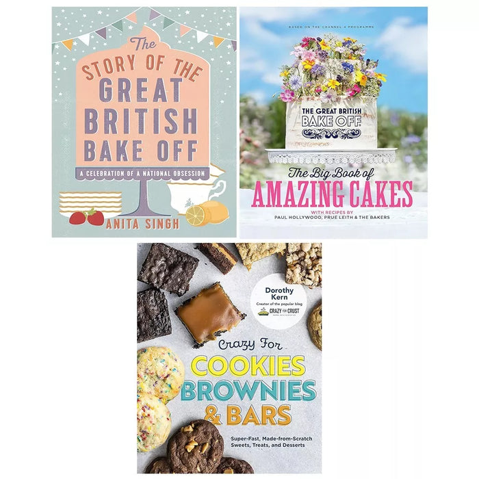 Great British Bake Off, Story of Great British Bake, Crazy for Cookies 3 Books Set