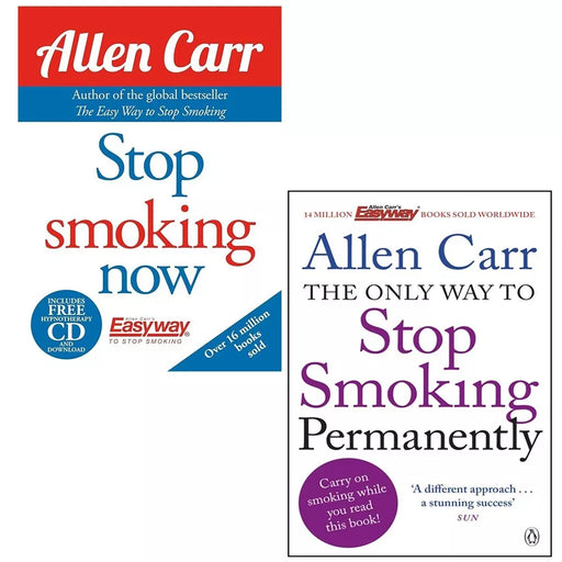Allen Carr Collection 2 Books Set Stop Smoking Now, Only Way to Stop Smoking - The Book Bundle
