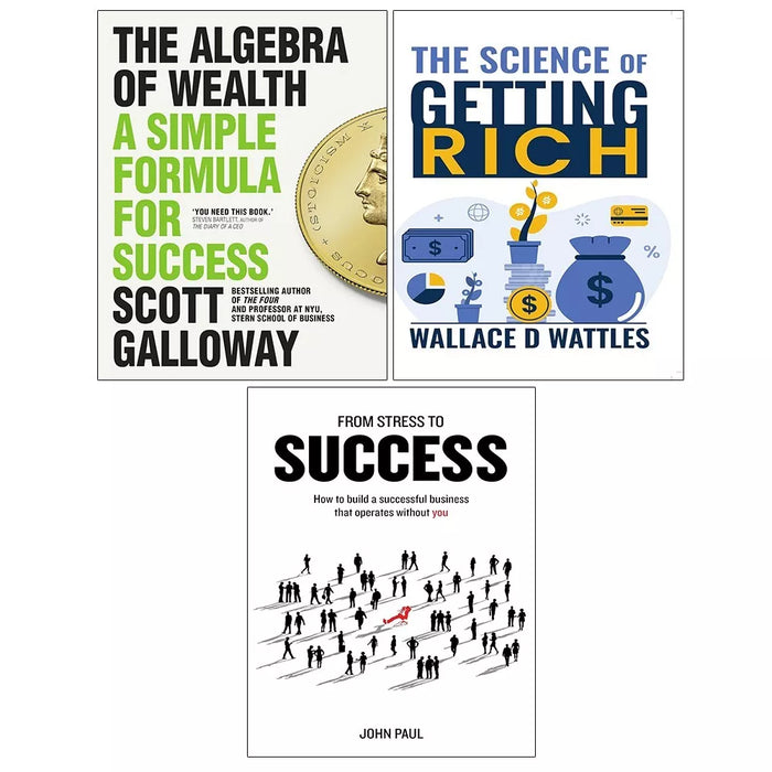 Algebra of Wealth, From Stress to Success, Science of Getting Rich 3 Books Set