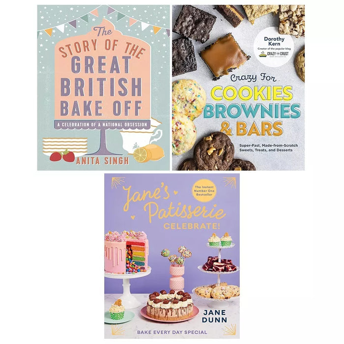 Jane’s Patisserie Celebrate, Story of Great British, Crazy for Cookies 3 Books Set