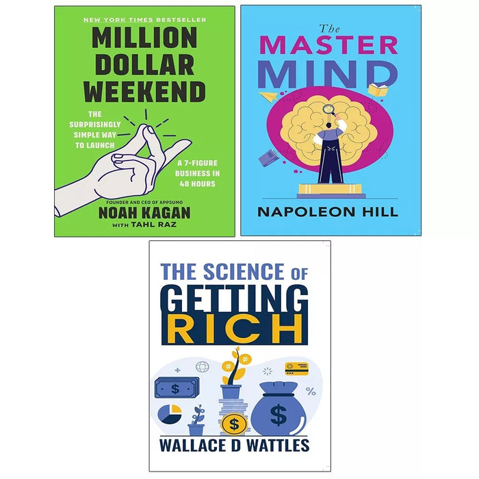 Million Dollar Weekend,Science of Getting Rich,Master Mind Napoleon Hill 3 Books Set