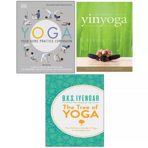 Yoga Your Home Practice Companion (HB),Guide Yin Yoga,Tree of Yoga 3 Books Set - The Book Bundle