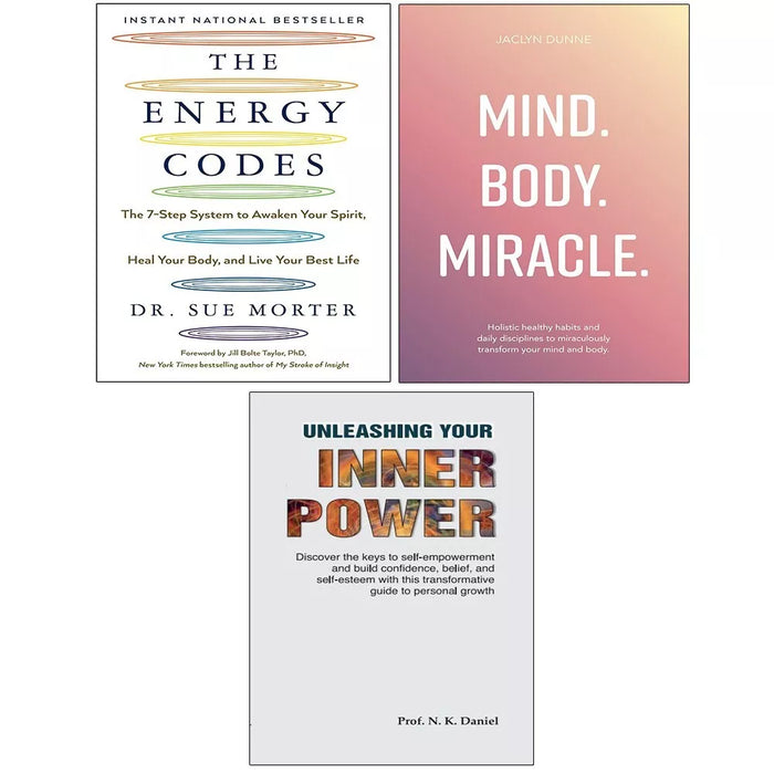 Energy Codes, Unleashing Your Inner Power, Mind Body Miracle 3 Books Set