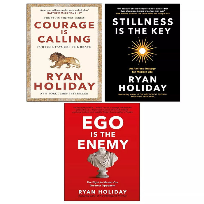 Ryan Holiday Collection 3 Books Set (Courage Is Calling, Ego is the Enemy) Hardcover