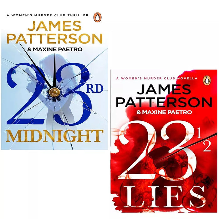 Women's Murder Club Series 2 Books Set by James Patterson (23rd Midnight,23 ½ Lie)