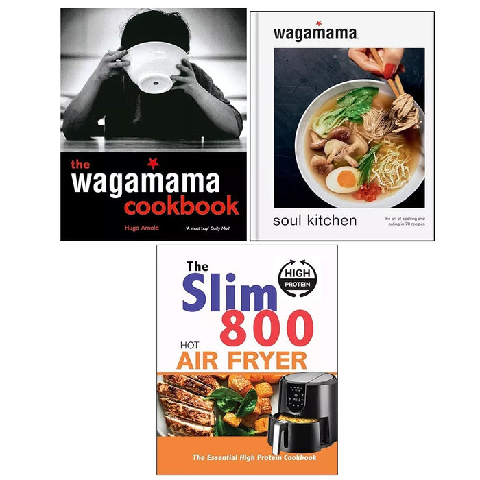 Slim 800 Hot Air Fryer,wagamama Soul Kitchen (HB), Wagamama Cookbook 3 Books Set