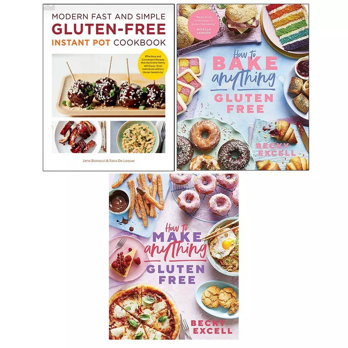 Becky Excell 3 Books Set (How to Make Anything ,How to Bake Anything Gluten Free)