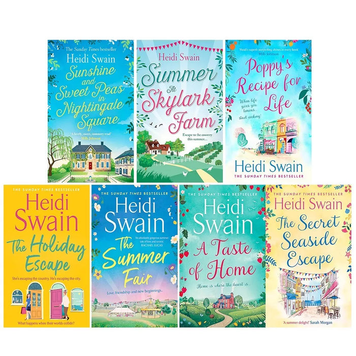 Heidi Swain Collection 7 Books Set (Taste of Home, Summer Fair, Holiday Escape)