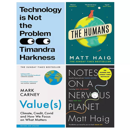 Technology is Not the Problem (HB),Notes Nervous Planet,Value,Humans 4 Books Set - The Book Bundle