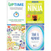 Uptime (HB), Take a Moment, Wellbeing Journal, Productivity Ninja 4 Books Set - The Book Bundle