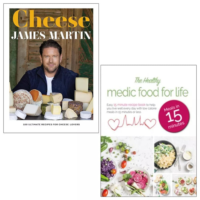 Cheese James Martin, Healthy Medic Food for Life Meals Iota 2 Books Set