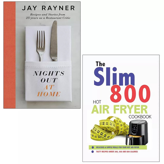 Nights Out At Home Jay Rayner, Slim 800 Hot Air Fryer Recipe 2 Books Set