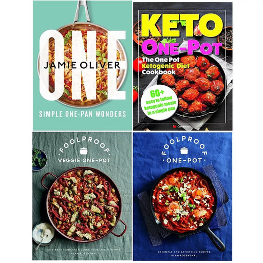 One: Simple One-Pan Wonders(HB),Ketogenic Diet,Foolproof Vegetarian (HB) 4 Books Set - The Book Bundle