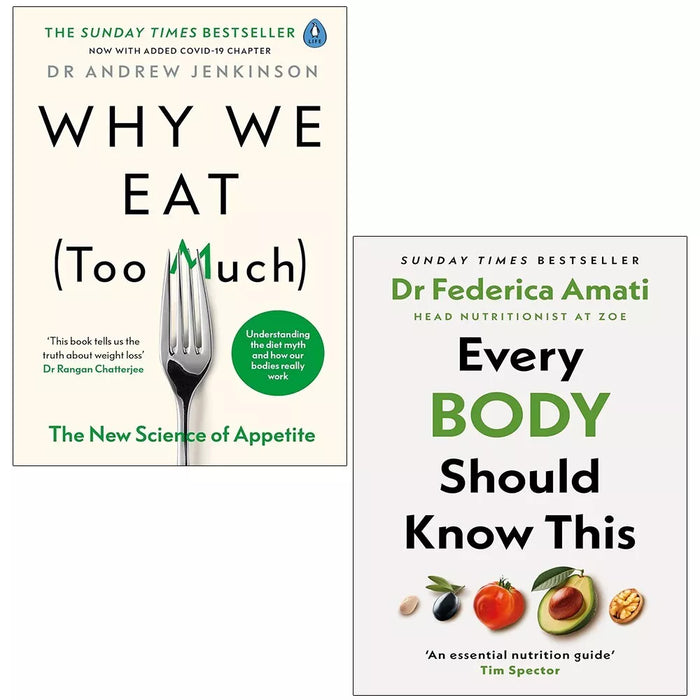 Why We Eat Too Much, Every Body Should Know This Andrew Jenkinson 2 Books Set