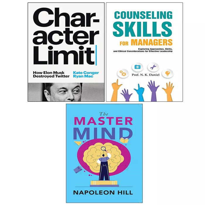 Character Limit(HB),Master Mind Napoleon Hill,Counseling Skills Managers 3 Books Set