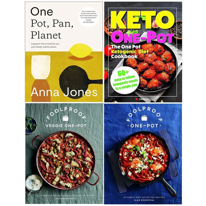 One Pot Pan Planet (HB),Ketogenic Diet,Foolproof Vegetarian (HB) 4 Books Set - The Book Bundle