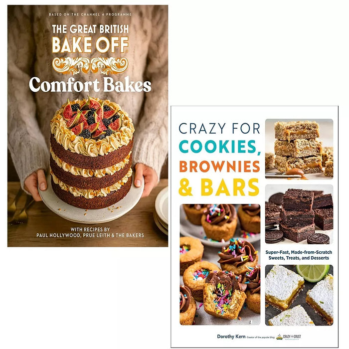 Great British Bake Off, Crazy For Cookies Brownies Bars Dorothy Kern 2 Books Set