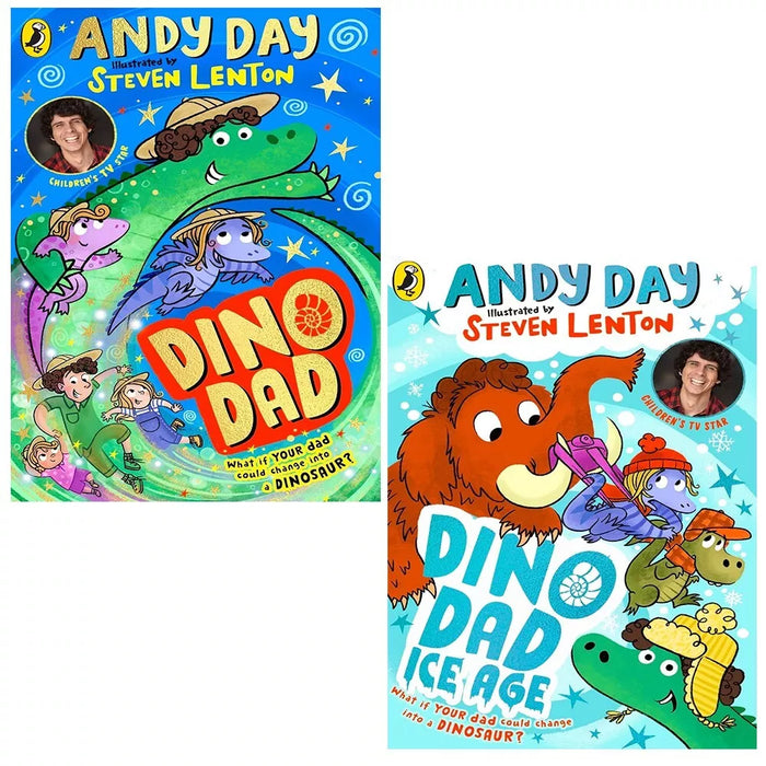 Dino Dad Series Collection 2 Books Set by Andy Day Books 1-2 Paperback