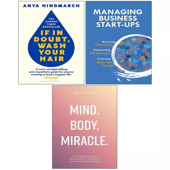 If In Doubt Wash Your Hair,Mind Body Miracle,Managing Business Start-Ups 3 Books Set