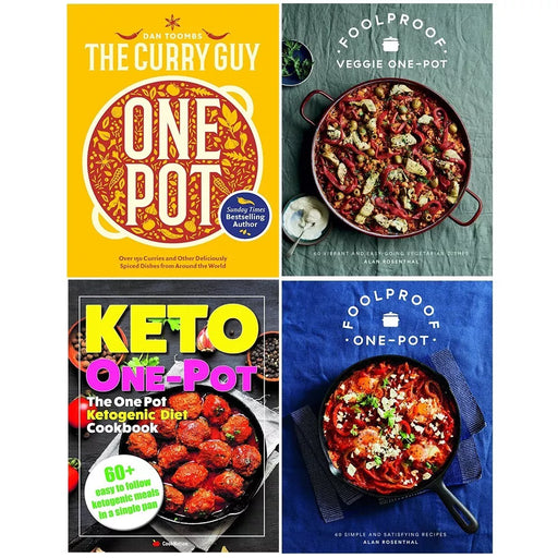 Curry Guy One Pot (HB), Ketogenic Diet, Foolproof Vegetarian (HB) 4 Books Set - The Book Bundle